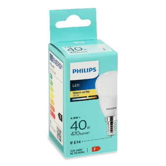 Лампа Philips LED P45 40W 2700K Е14 шт