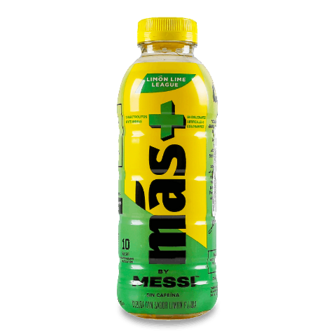 Напій Mas+ Limon Lime безалкогольний негазований 0,5л