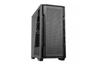 Корпус Cougar UNIFACE, ігровий, 2*120mm вентилятори передвстановлені, ATX/mATX/mini-ITX, Type C x 1, USB3.0 x 2, Audio x1, скляне вікно, чорний