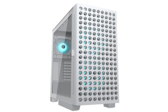 Корпус комп'ютерний Cougar Airface ECO RGB, вентилятори передвстановлені, ATX/mATX/mini-ITX, скляне вікно, білий
