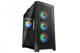 Корпус комп'ютерний Cougar Airface Pro RGB, ігровий, 3*140mm ARGB, 1*120mm ARGB, чорний