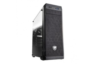 Корпус комп'ютерний Cougar MX330-G, Ігровий, скляне вікно, чорний