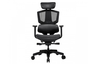 Крісло ігрове Argo One (Black) ергономічне, дихаючий текстиль, чорний