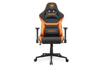 Крісло ігрове Cougar Armor One V2 F геймерське, текстильна тканина, сталевий каркас, чорний+помаранчевий