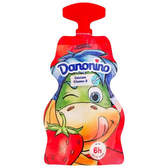 Йогурт Danone Danonino Полуниця-Банан з кальцієм і вітамін D 2.1% 70 г (4820293250861)