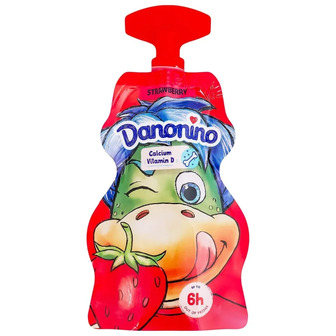 Йогурт Danone Danonino Полуниця з кальцієм і вітаміном D 2.1% 70 г (4751008970371)