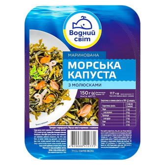 Капуста морська Водний Світ з морепродуктами 150 г (4820088412771)