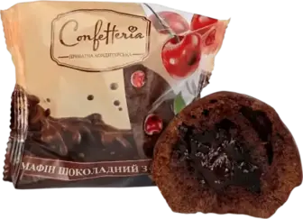 Мафін Confetteria шоколадний з вишнею 60 г