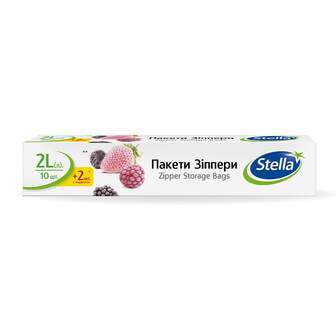Пакети зіппери “Stella”, 2 л, арт.erg 