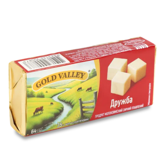 Продукт молоковмісний сирний плавлений Gold Valley Дружба 35% (64г)