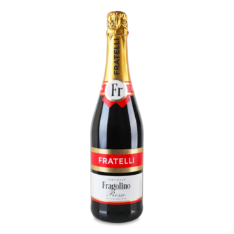 Напій винний газований "Россо" напівсолодкий 6-6,9% ТМ Фраголіно, 0,75л