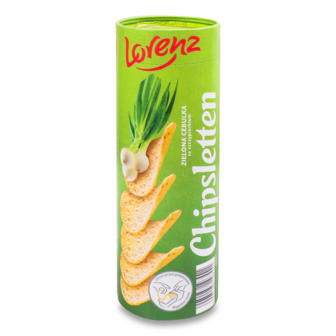 Чипси "Chipsletten" зелена цибуля 100г /Lorenz/