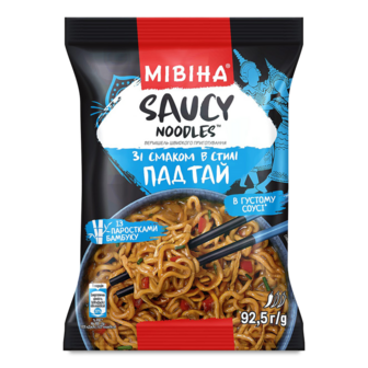 Вермiшель ш/п "Saucy noodles" смак Пад Тай 92,5г /Мівіна/
