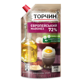 Майонез "Європейський" ТМ Торчин, 300г