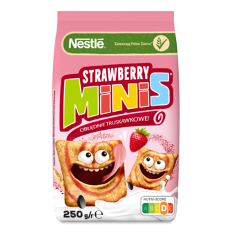 Готовий сніданок "Strawberry-Minis" ТМ Nestle, 210г