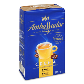 Кава мелена "Crema" ТМ Ambassador, 225г