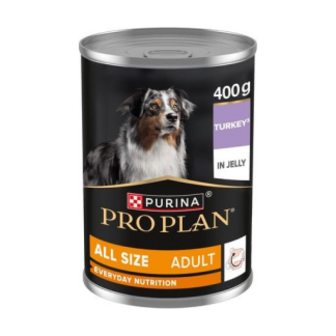 Корм ProPlan Adult з індичкою в желе для собак 400г
