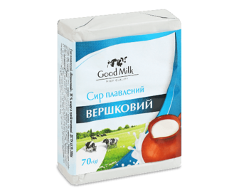 Сир плавлений Good milk Вершковий 35% (70г)