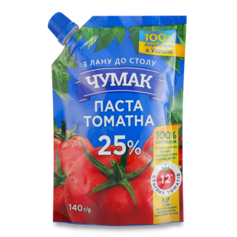 Паста томатна «Чумак» 25% (140г)