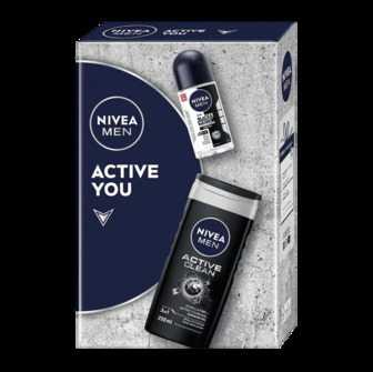 Набір подар. Nivea Men Active гель д/душу 3в1 250 мл+антиперспірант 50мл