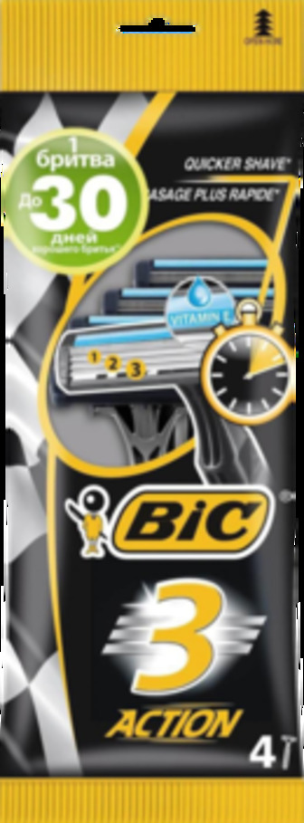 Бритва чол. BIC 3 леза Екшн,4 шт