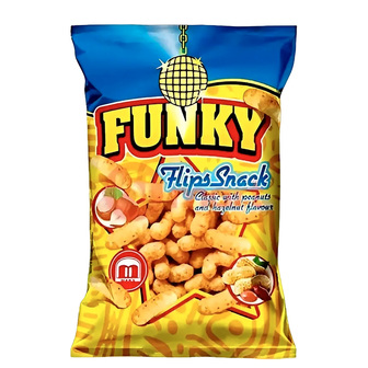 Снеки "Funky Flips" класичний зі смаком арахісу 80г