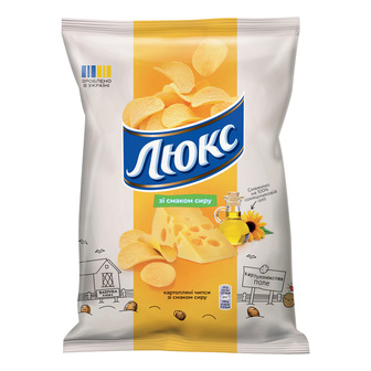 Чипси "Люкс" зі смаком сиру 133г
