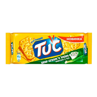 Крекер солоний "TUC" сметана з цибулею 100г