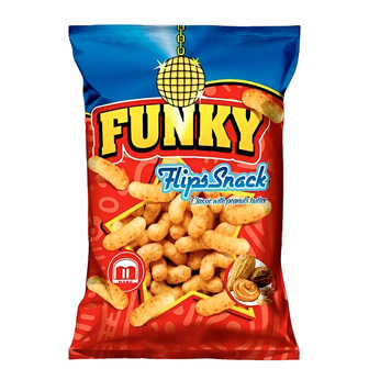 Снеки "Funky Flips" класичний зі смаком арахісу та фундука 80г