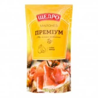 МАЙОНTP ПРЕМІУМ 72% 150Г ЩЕДРО
