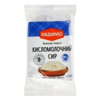 СИР КИСЛОМОЛ 9% 180Г РАДИМО