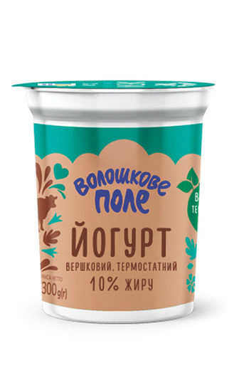 Йогурт Волошкове поле Вершковий термостатний ст. 10% 300г