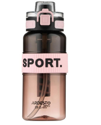 Пляшка д/води Ardesto Gradient 780мл рожевий
