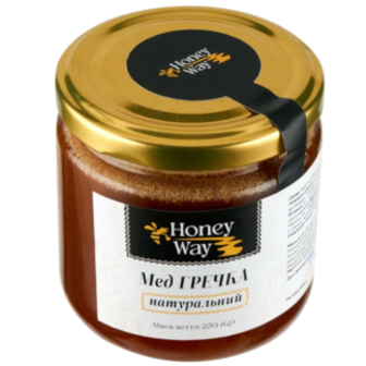 Мед Honey Way Гречаний скл/б 250г