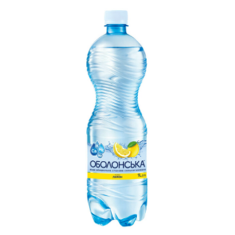 Вода Оболонська Лимон газ. 1л