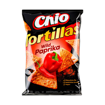 Чіпси CHIO TORTILLAS кукурудзяні Дика паприка 110г
