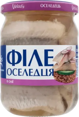 Оселедець Veladis філе в олії 470 г