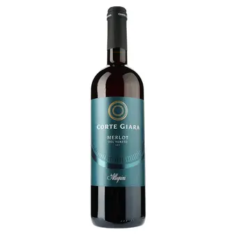 Вино Corte Giara Merlot, червоне, сухе, 0,75 л