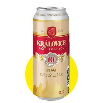 Пиво "Kralovice Tradicni" світле 0,5л 4,7% ж/б