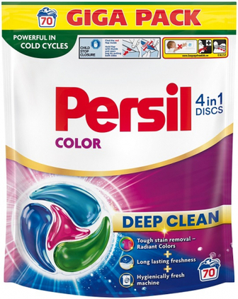 Диски Persil Deep Clean Color для прання 70шт*16.5г 1155г