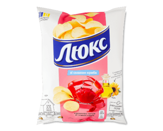 Чипси Люкс картопляні зі смаком краба (105г)