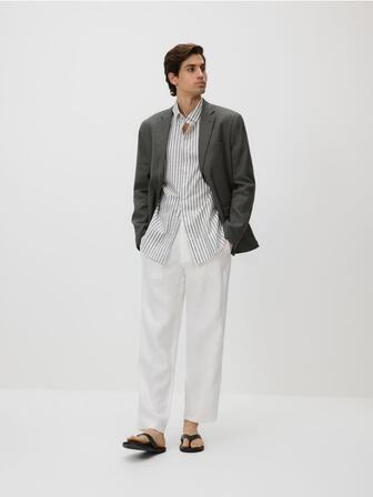 Лляні штани chino straight
