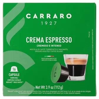 Кава в капсулах Carraro Dolce Gusto Crema Espresso, 16 капсул