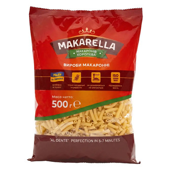 Макаронні вироби Makarella Макарони рифлені 500 г