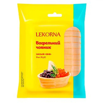 Тарталетки Lekorna Вафельний човник 24 шт. 20 г