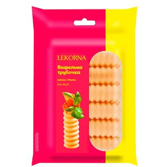 Тарталетка Lekorna Вафельна трубочка 12 шт. 40 г