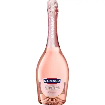 Напій винний слабоалкогольний Marengo Bellini ігристий рожевий солодкий 6-8% 0.75 л