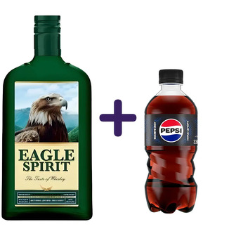 Набір: Настоянка Eagle Spirit Дух Орла 40% 0.5 л + Напій Pepsi Cola Max безалкогольний сильногазований без цукру 0.33 л