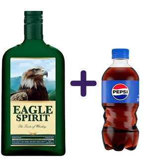 Набір: Настоянка Eagle Spirit Дух Орла 40% 0.5 л + Напій Pepsi Cola безалкогольний сильногазований 0.33 л