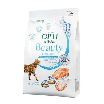 Сухий корм для котів Optimeal Beauty Podium 4 кг - морепродукти